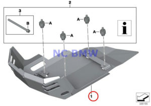 BMW OEM SKID PLATE